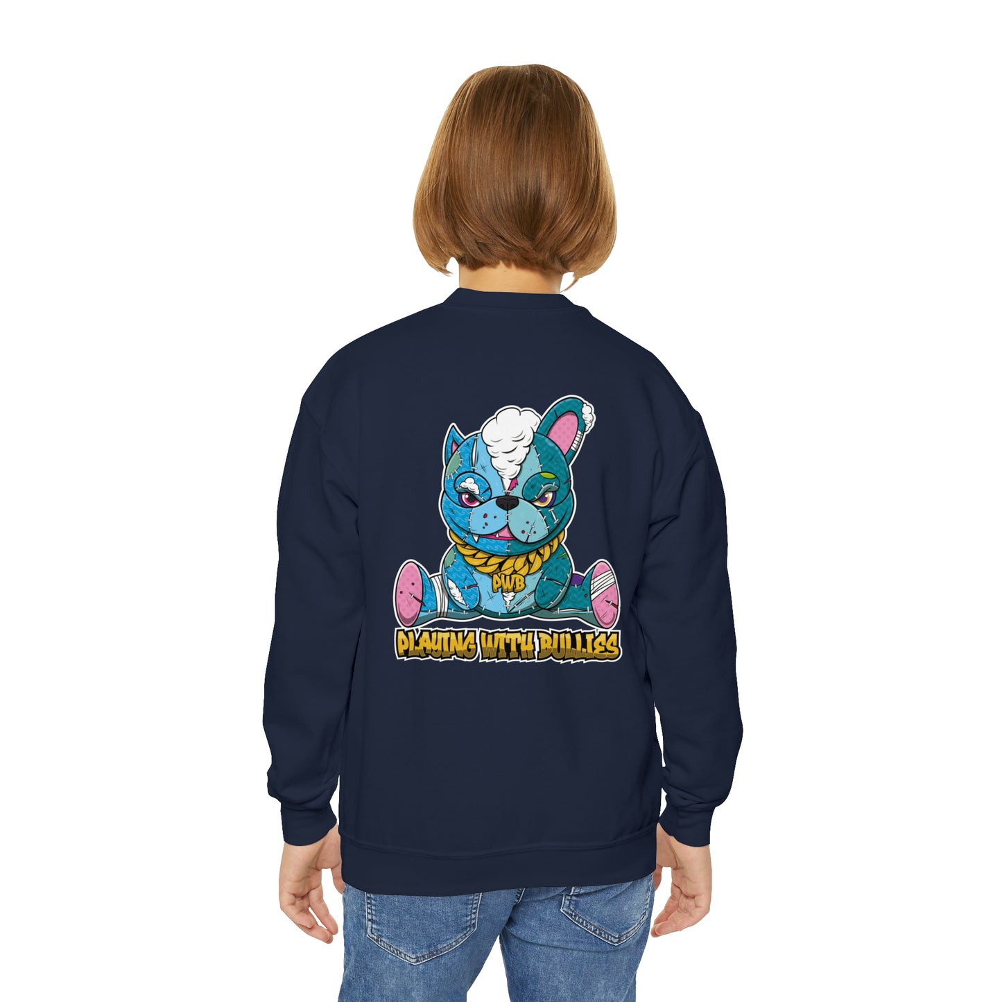 PLAYINGWITHBULLIES YOUTH/KIDS CREWNECK