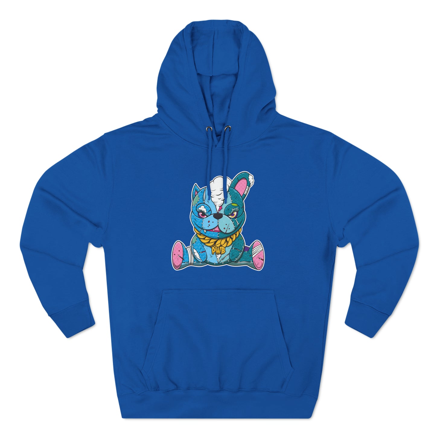 PLAYINGWITHBULLIES 3 PANEL FLEECE HOODIE