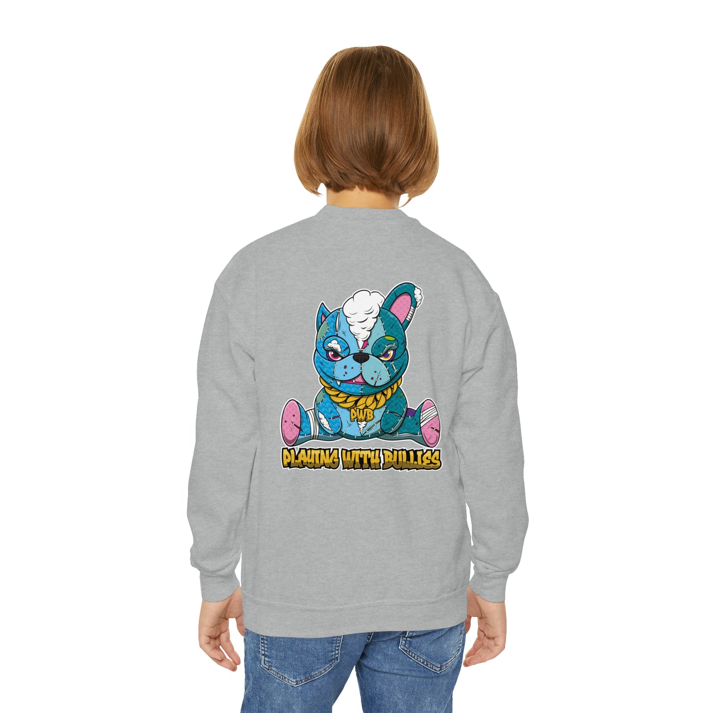 PLAYINGWITHBULLIES YOUTH/KIDS CREWNECK