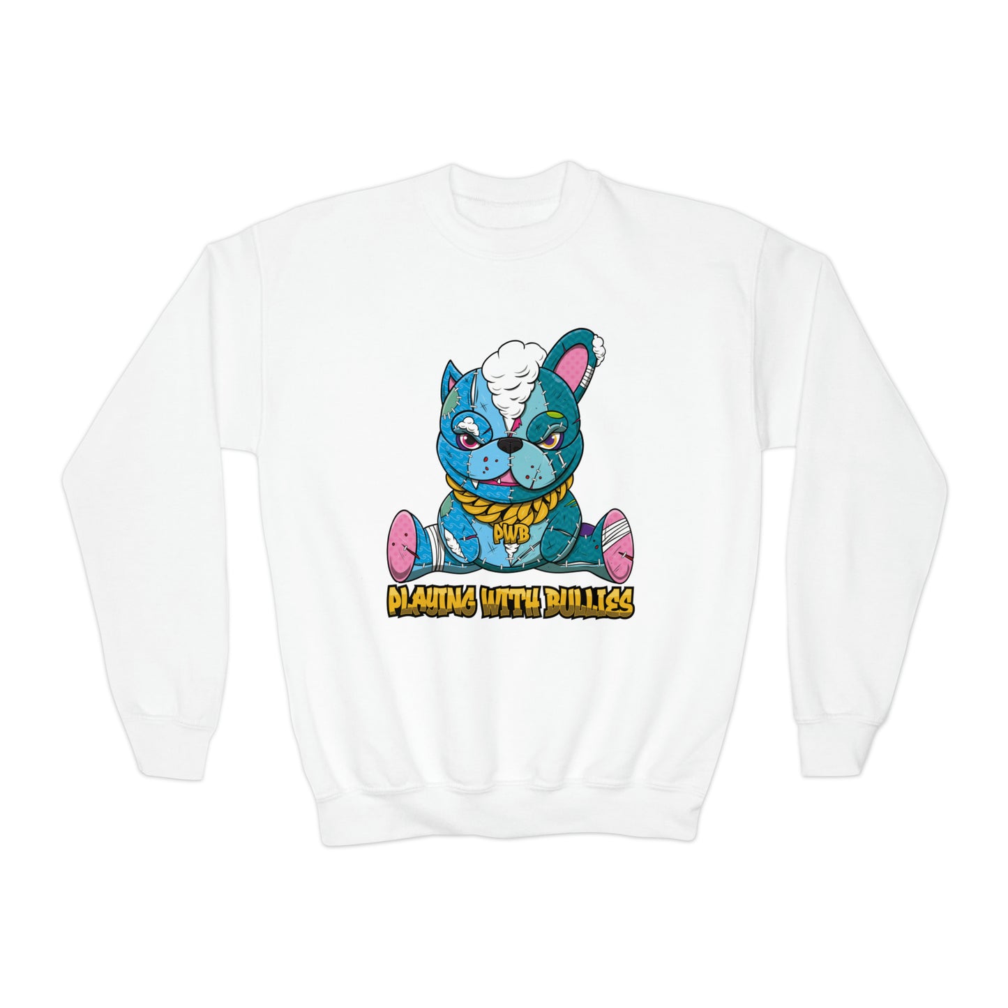 PLAYINGWITHBULLIES YOUTH/KIDS CREWNECK