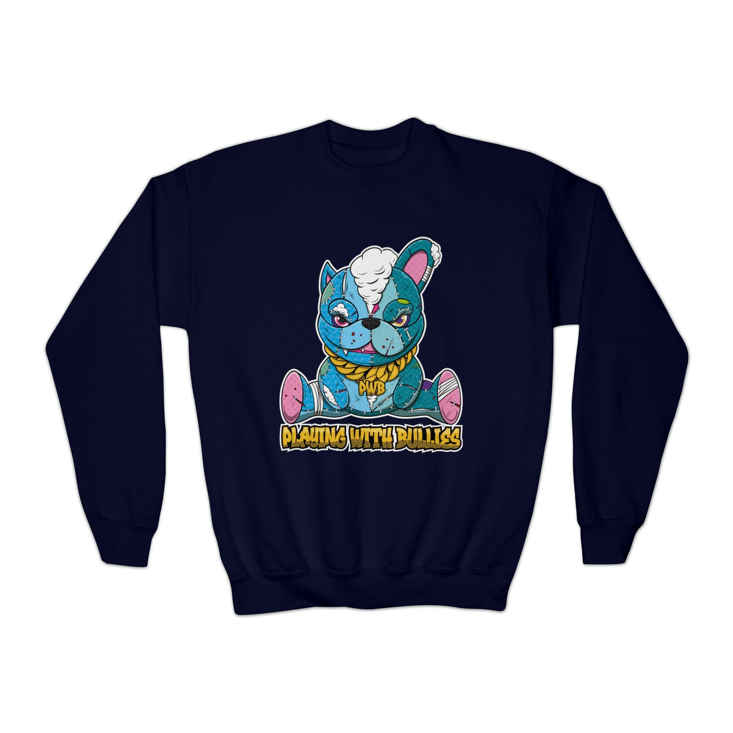 PLAYINGWITHBULLIES YOUTH/KIDS CREWNECK