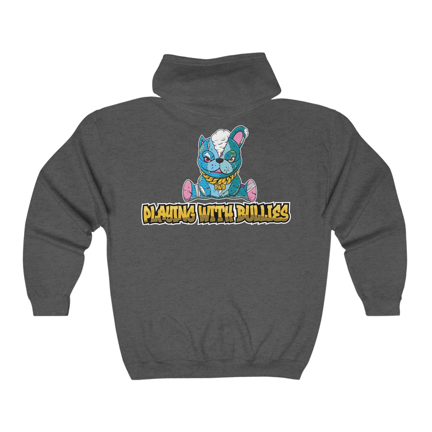 PLAYINGWITHBULLIES ZIP UP HOODIE