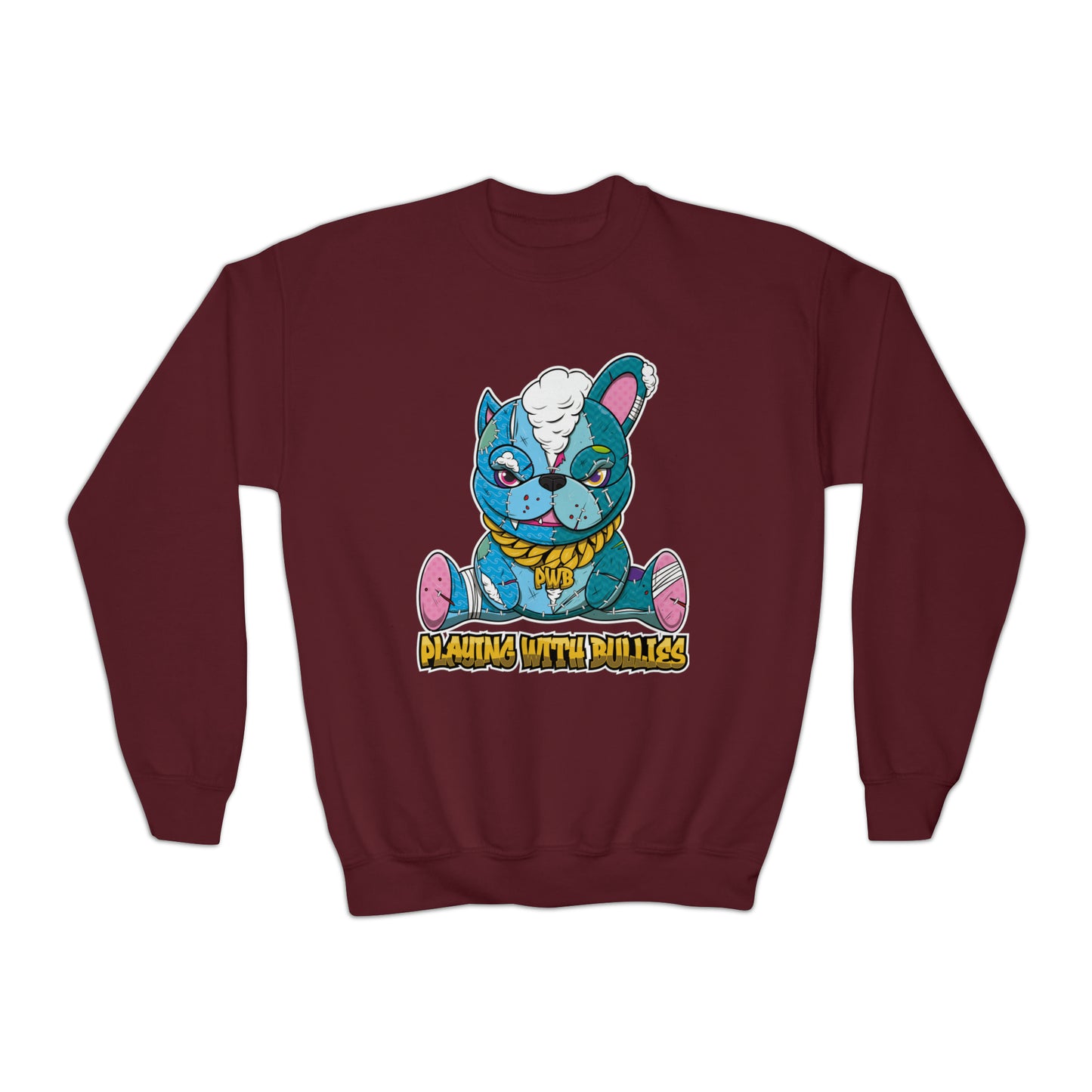 PLAYINGWITHBULLIES YOUTH/KIDS CREWNECK